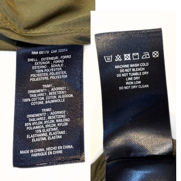 Anthropologie Gisborne Obi Trench Anorak Jacket Olive Green Size XS - Picture 11 of 11